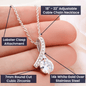 Happy Valentine's Day Gift for Her, Daughter, Girlfriend, Wife, Stepdaughter, Granddaughter, Niece, CZ Pendant Necklace