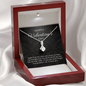 Happy Valentine's Day Gift for Her, Daughter, Girlfriend, Wife, Stepdaughter, Granddaughter, Niece, CZ Pendant Necklace