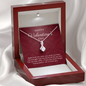 Happy Valentine's Day Gift for Her, Daughter, Girlfriend, Wife, Stepdaughter, Granddaughter, Niece, CZ Pendant Necklace