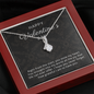Happy Valentine's Day Gift for Her, Daughter, Girlfriend, Wife, Stepdaughter, Granddaughter, Niece, CZ Pendant Necklace