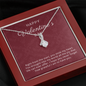 Happy Valentine's Day Gift for Her, Daughter, Girlfriend, Wife, Stepdaughter, Granddaughter, Niece, CZ Pendant Necklace