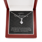 Happy Valentine's Day Gift for Her, Daughter, Girlfriend, Wife, Stepdaughter, Granddaughter, Niece, CZ Pendant Necklace