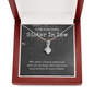 True Crime Junkie Sister In Law Gift, Pendant Necklace