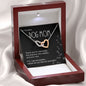Dog Mom Gift, Interlocking Hearts Pendant Necklace