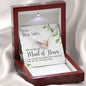 Sister Maid of Honor Proposal Necklace, Interlocking Hearts Pendant