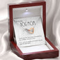 Dog Mom Gift, Interlocking Hearts Pendant Necklace