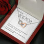 Dog Mom Gift, Interlocking Hearts Pendant Necklace