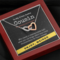 True Crime Junkie Cousin Gift, Interlocking Hearts Necklace