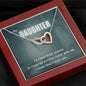 True Crime Junkie Gift for Daughter, Interlocking Hearts Necklace