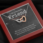 True Crime Junkie Friend Gift, Interlocking Hearts Necklace