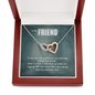 True Crime Junkie Gift for Friend, Interlocking Hearts Necklace