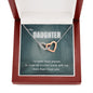 True Crime Junkie Gift for Daughter, Interlocking Hearts Necklace