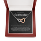Godmother Gift, Interlocking Hearts Necklace