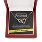 True Crime Junkie Friend Gift, Interlocking Hearts Necklace