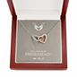 Bridesmaid Proposal Gift Box Interlocking Hearts Necklace