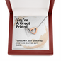 Friend Gift, Interlocking Hearts Necklace
