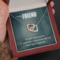 True Crime Junkie Gift for Friend, Interlocking Hearts Necklace