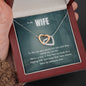 True Crime Junkie Gift for Wife, Interlocking Hearts Necklace