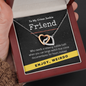 True Crime Junkie Friend Gift, Interlocking Hearts Necklace