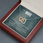 True Crime Junkie Gift for Wife, Interlocking Hearts Necklace
