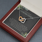 Godmother Gift, Interlocking Hearts Necklace