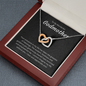Godmother Gift, Interlocking Hearts Necklace