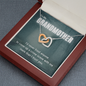 True Crime Junkie Gift for Grandmother, Interlocking Hearts Necklace