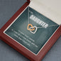 True Crime Junkie Gift for Daughter, Interlocking Hearts Necklace
