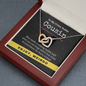 True Crime Junkie Cousin Gift, Interlocking Hearts Necklace