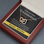 True Crime Junkie Grandmother Gift, Interlocking Hearts Necklace