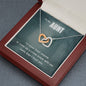 True Crime Junkie Gift for Aunt, Interlocking Hearts Necklace