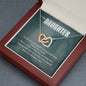 True Crime Junkie Gift for Daughter, Interlocking Hearts Necklace