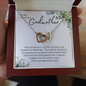 Godmother Gift, Interlocking Hearts Necklace