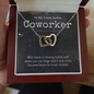 True Crime Junkie Coworker Gift, Interlocking Hearts Necklace