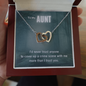 True Crime Junkie Gift for Aunt, Interlocking Hearts Necklace