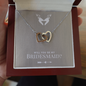 Bridesmaid Proposal Gift Box Interlocking Hearts Necklace