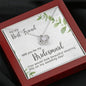 Best Friend Bridesmaid Proposal Necklace, Love Knot Pendant