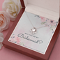 Bridesmaid Proposal Gift, Love Knot Pendant Necklace