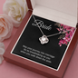 Bride Gift, Love Knot Pendant Necklace