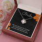 Bride Gift, Love Knot Pendant Necklace