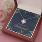 Bridesmaid Proposal Gift, Love Knot Pendant Necklace