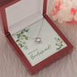Bridesmaid Proposal Gift, Love Knot Pendant Necklace