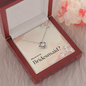 Bridesmaid Proposal Gift, Love Knot Pendant Necklace