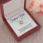 Future Mrs Bride Gift, Love Knot Pendant Necklace
