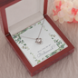 Bridesmaid Proposal Gift, Love Knot Pendant Necklace