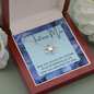 Bride Gift, Love Knot Pendant Necklace