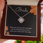 Bride Gift, Love Knot Pendant Necklace