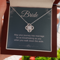 Bride Gift, Love Knot Pendant Necklace