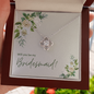 Bridesmaid Proposal Gift, Love Knot Pendant Necklace
