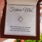 Future Mrs Bride Gift, Love Knot Pendant Necklace